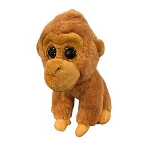 TY Beanie Babie Monroe - VelveTY - Orangutan Plush Monkey 6”